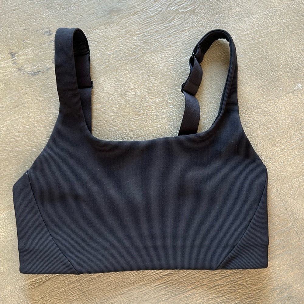 Lululemon Black Square Neck Sports Bra